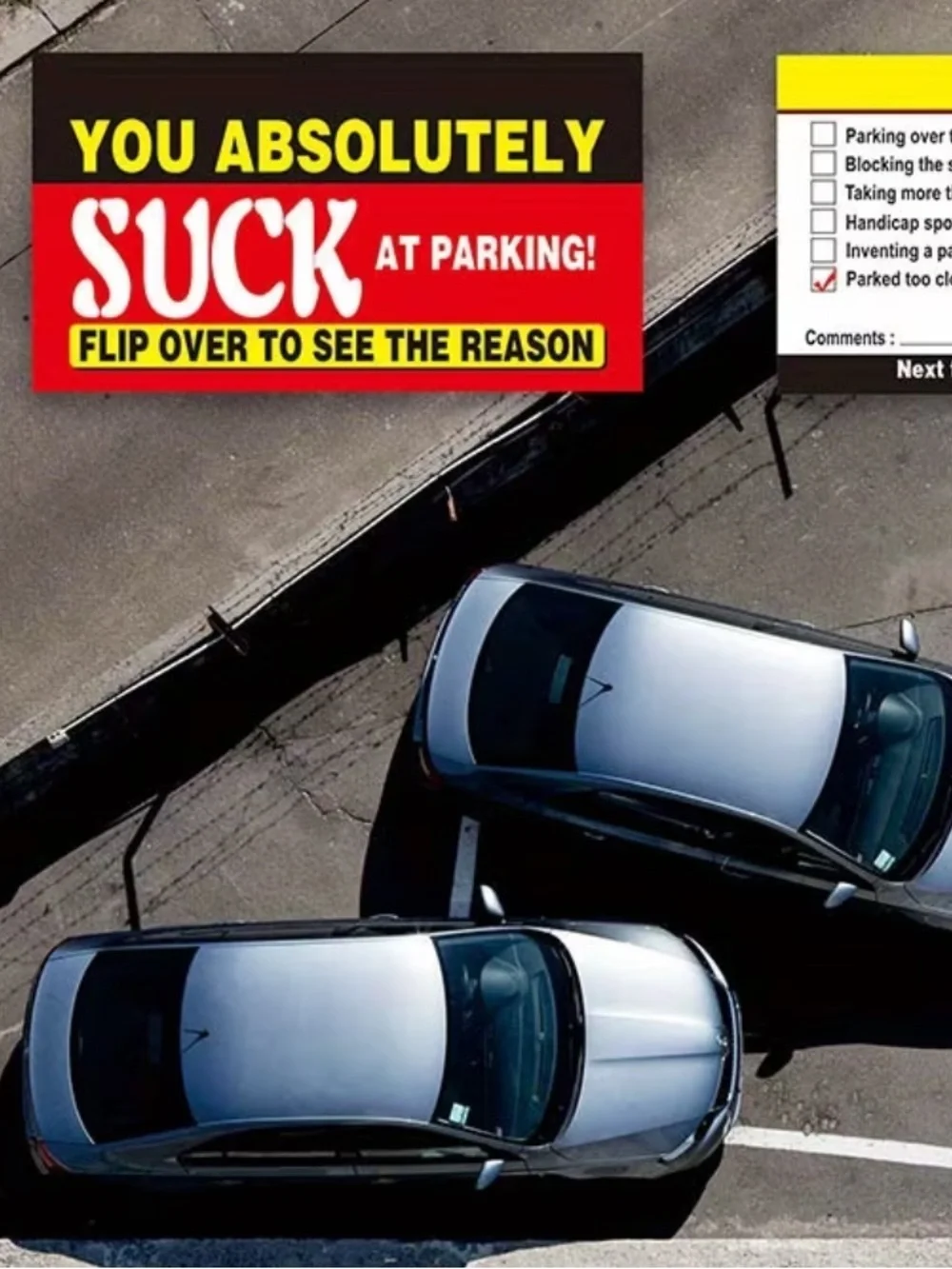50pc. Funny Parking Violation Cards NIP